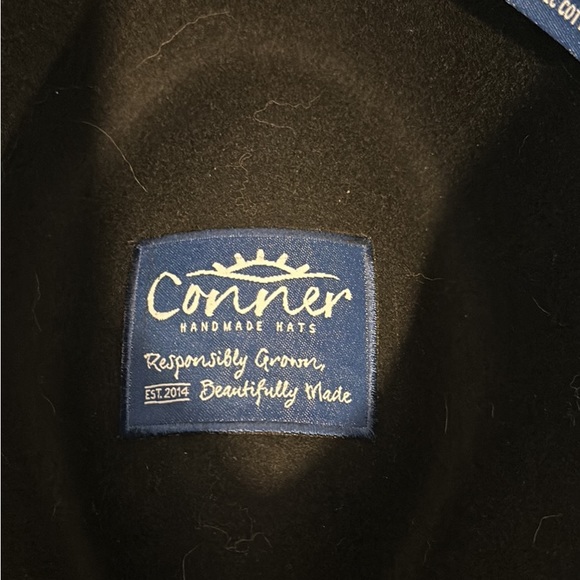 Conner Black wide brim hat size small - Picture 3 of 3